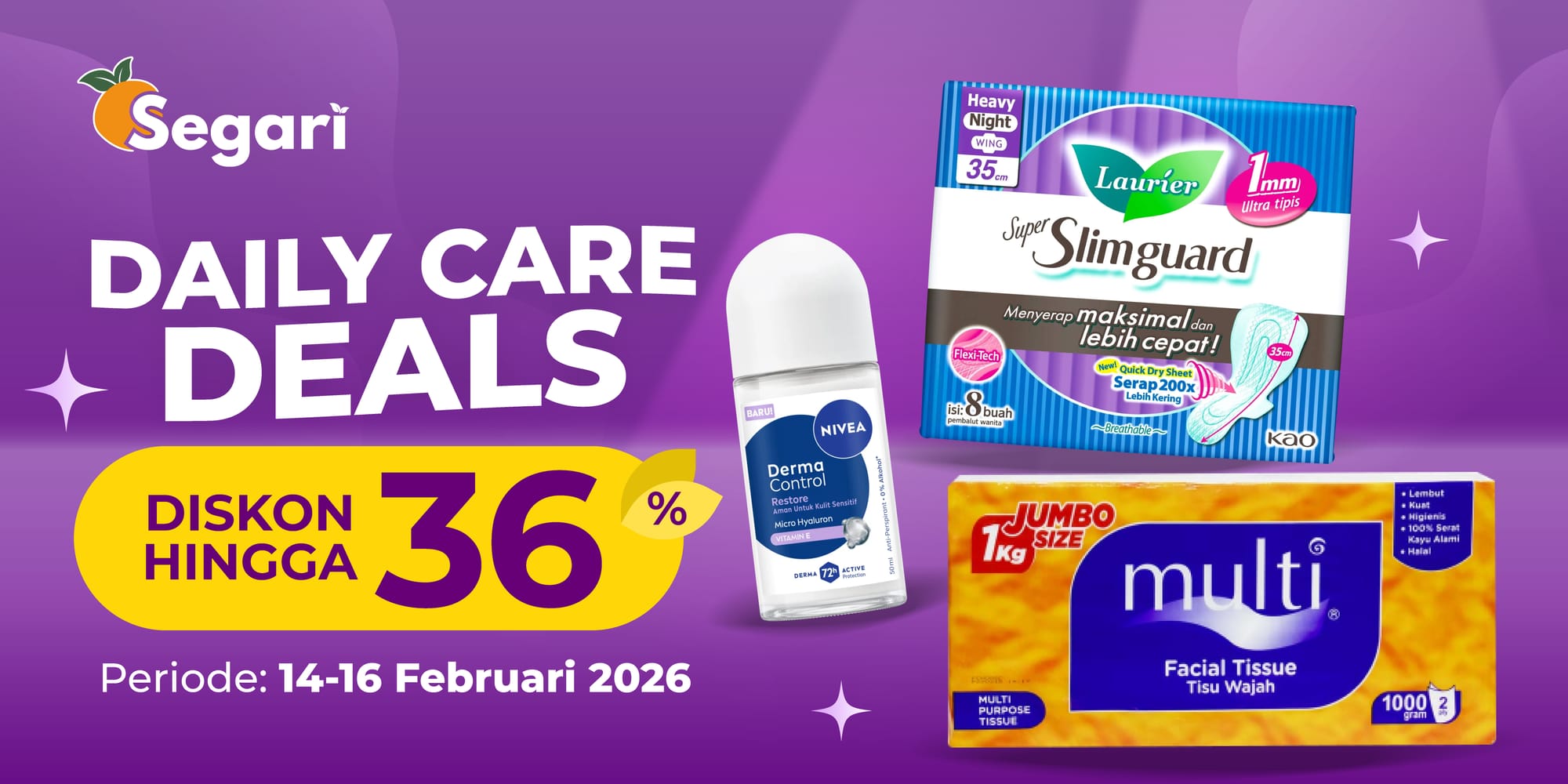 Daily Care Deals DISKON HINGGA 36%