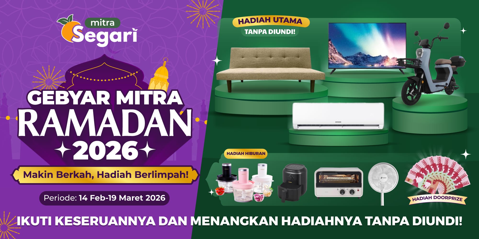 GEBYAR MITRA RAMADAN Semakin Berkah dengan Hadiah Berlimpah!🕌✨
