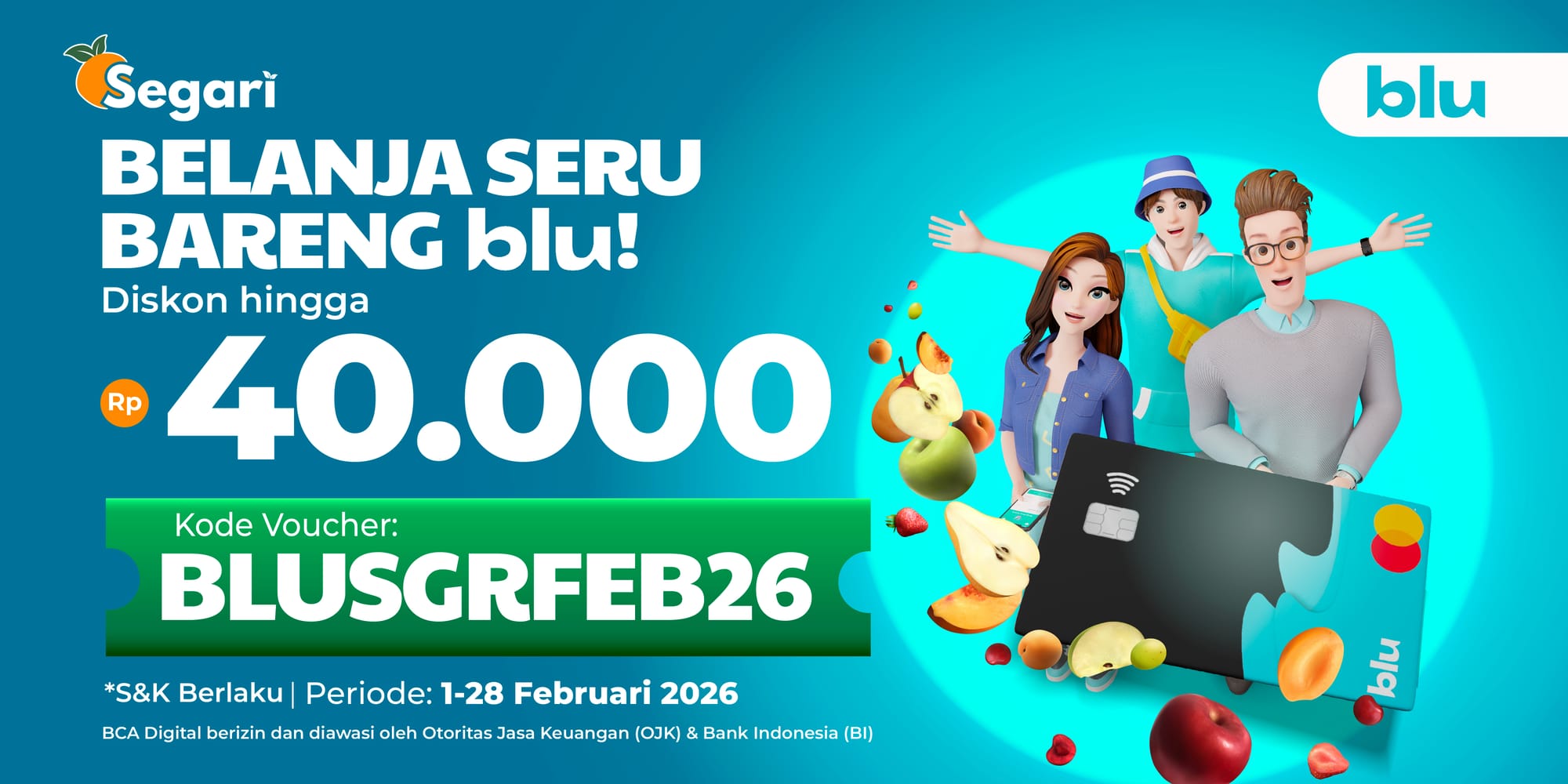 Belanja Seru Bareng Blu DISKON HINGGA RP40.000