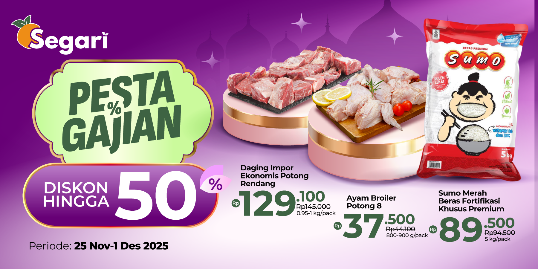 Pesta Gajian Segari DISKON HINGGA 50%