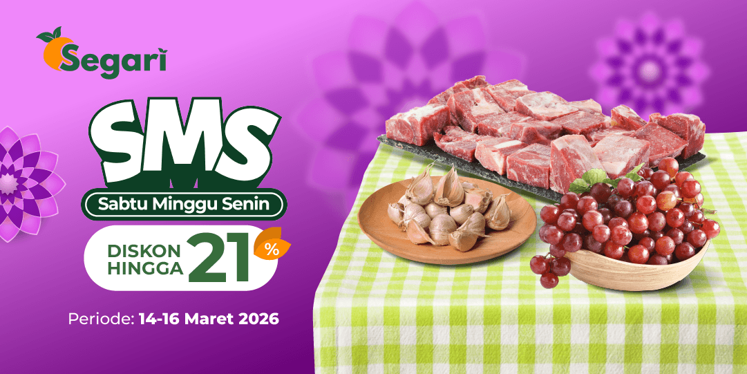 Promo Setiap Sabtu Minggu Senin DISKON HINGGA 21%