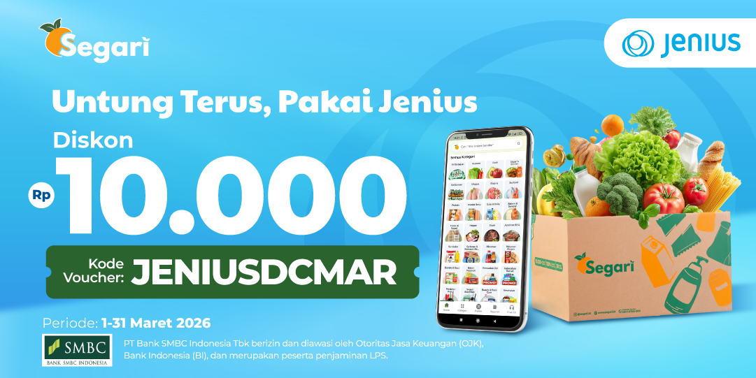 Untung Terus, Pakai Jenius DISKON Rp10.000 🤩
