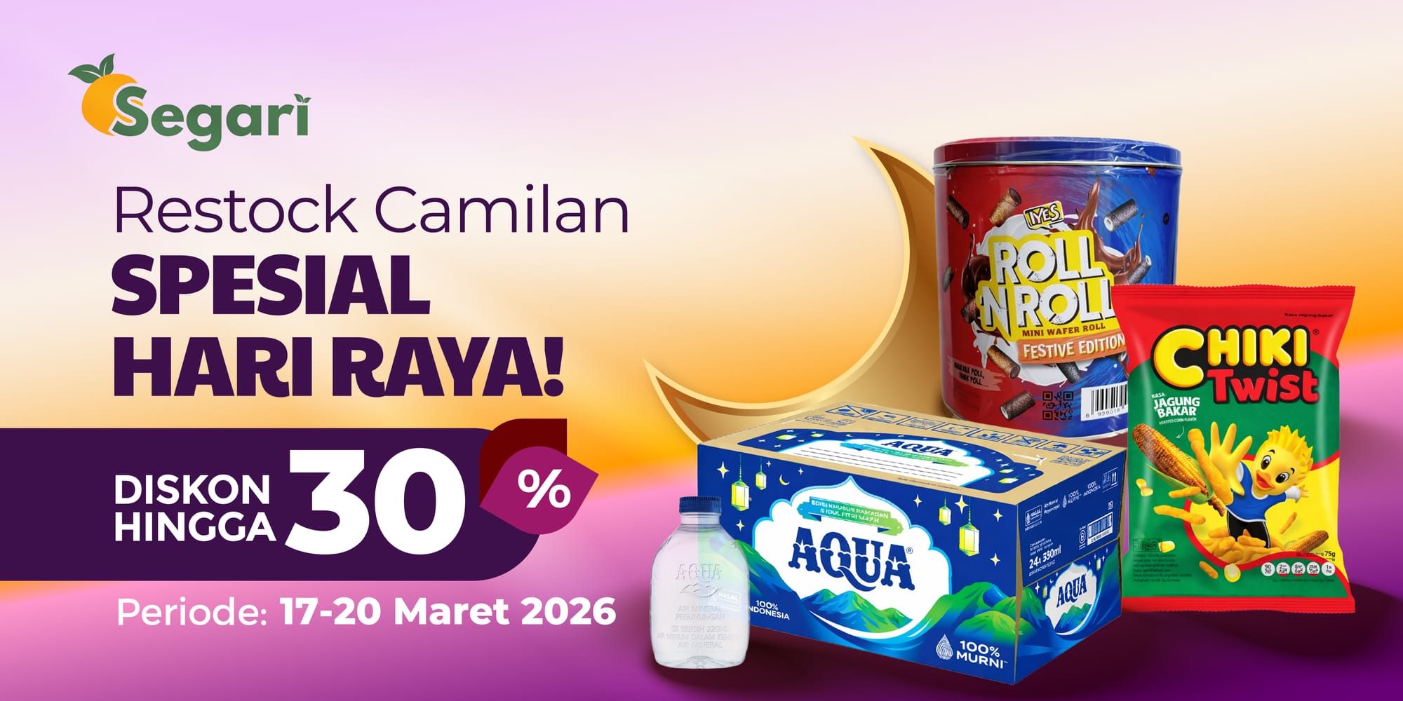 Restock Camilan Spesial Hari Raya! DISKON HINGGA 30% 🤩