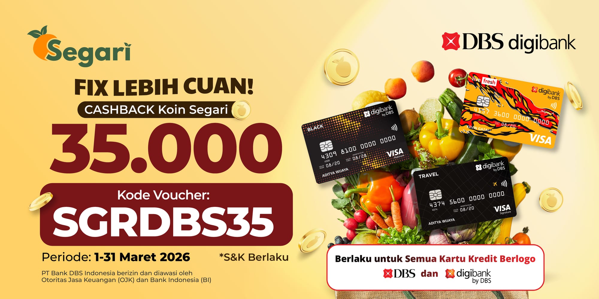 Pakai DBS, Fix Lebih Cuan! Cashback koin Segari 35.000 🤩