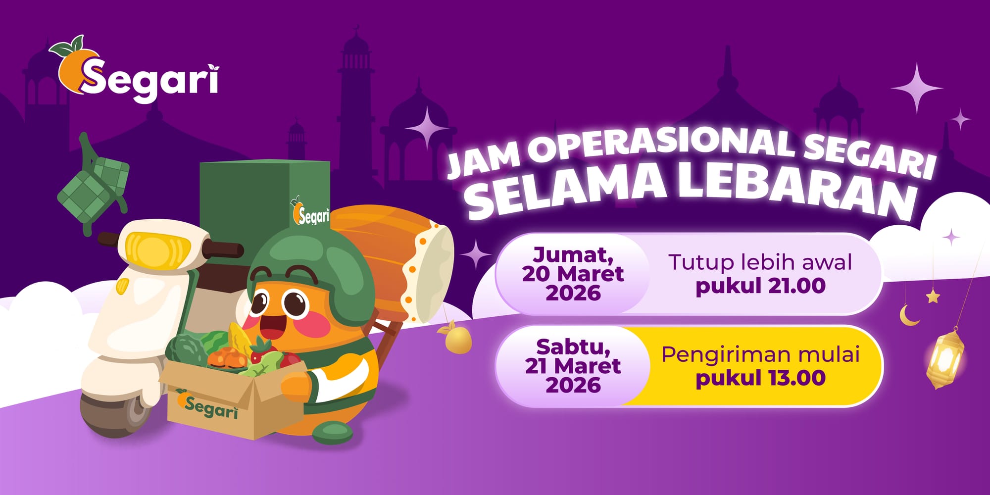 Jam Operasional Segari Selama Lebaran 🕌