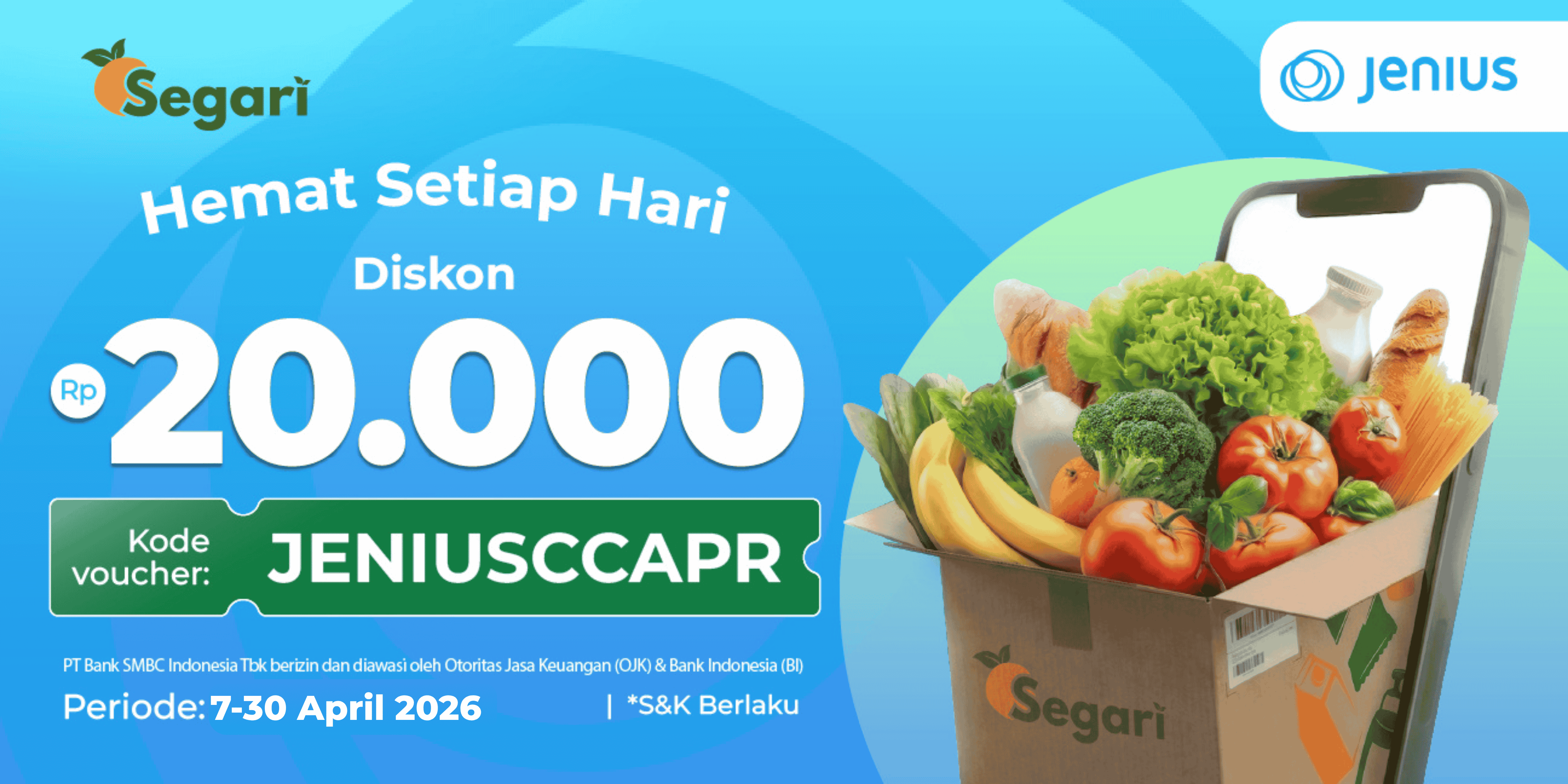 Hemat Setiap Hari DISKON Rp20.000 🤩