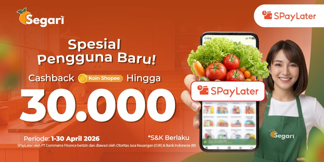 Spesial Pengguna Baru! Cashback Hingga 30.000 Koin Shopee 🤩