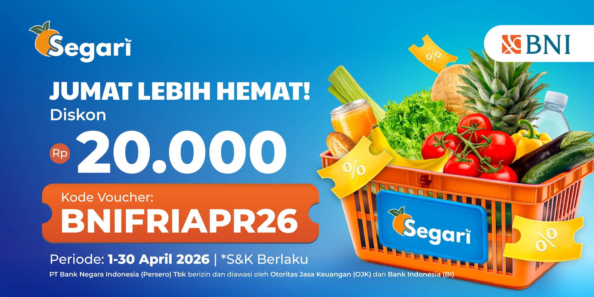 Jumat Lebih Hemat!  DISKON Rp20.000 🤩