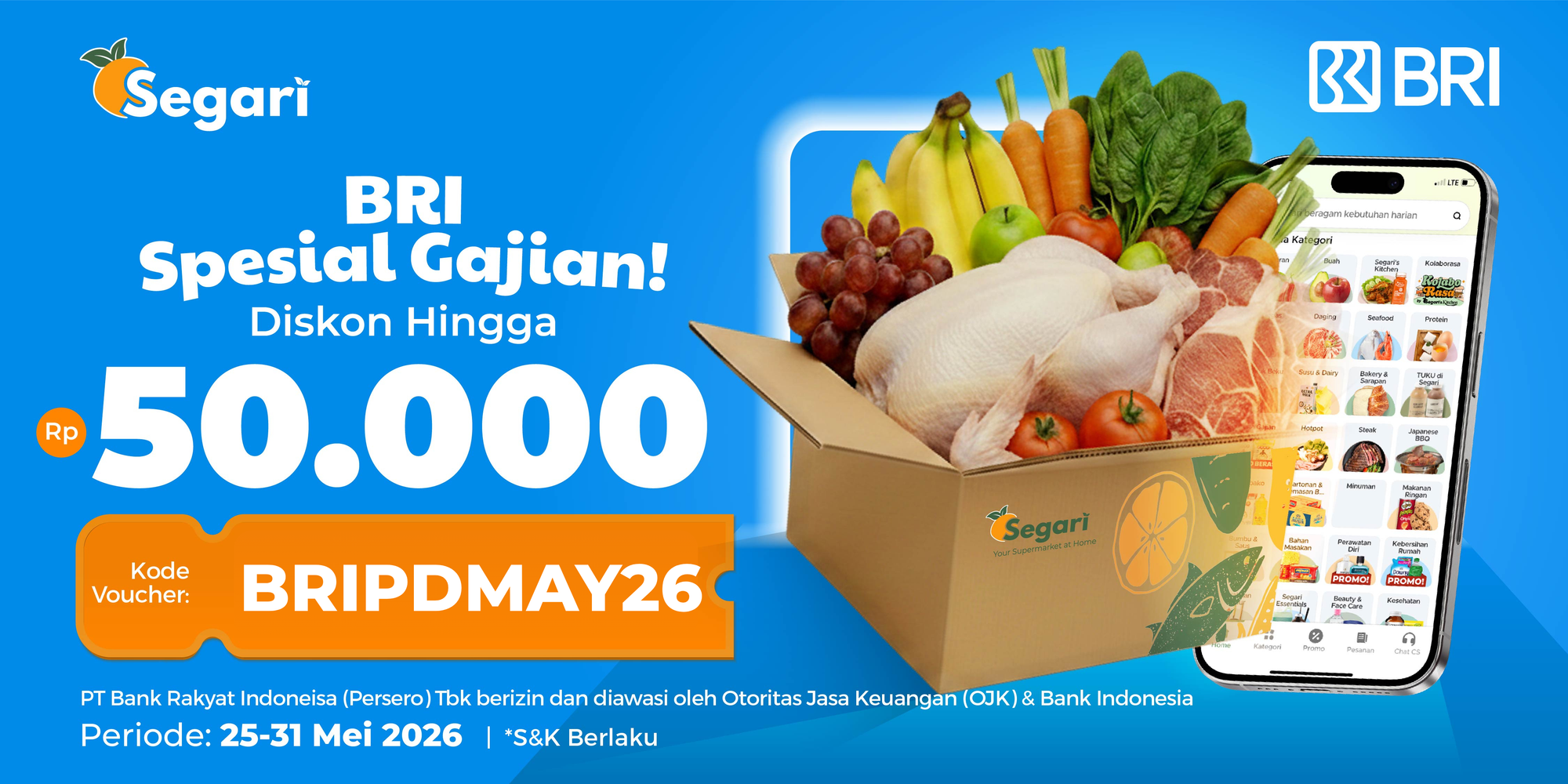 BRI Spesial Gajian! Diskon Hingga Rp50.000 🤩