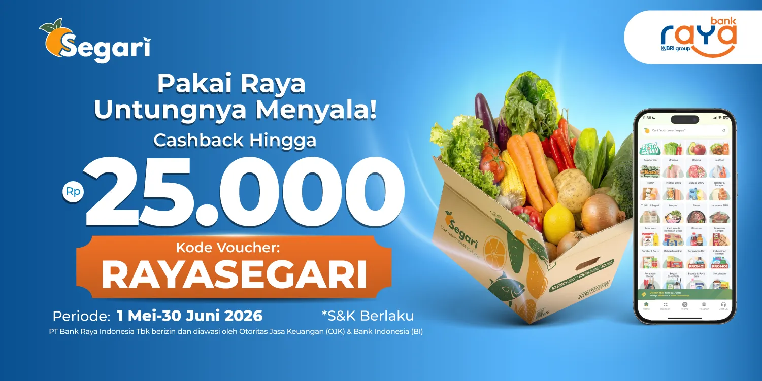 Pakai Raya Untungnya Menyala! Cashback Hingga Rp25.000 ✨