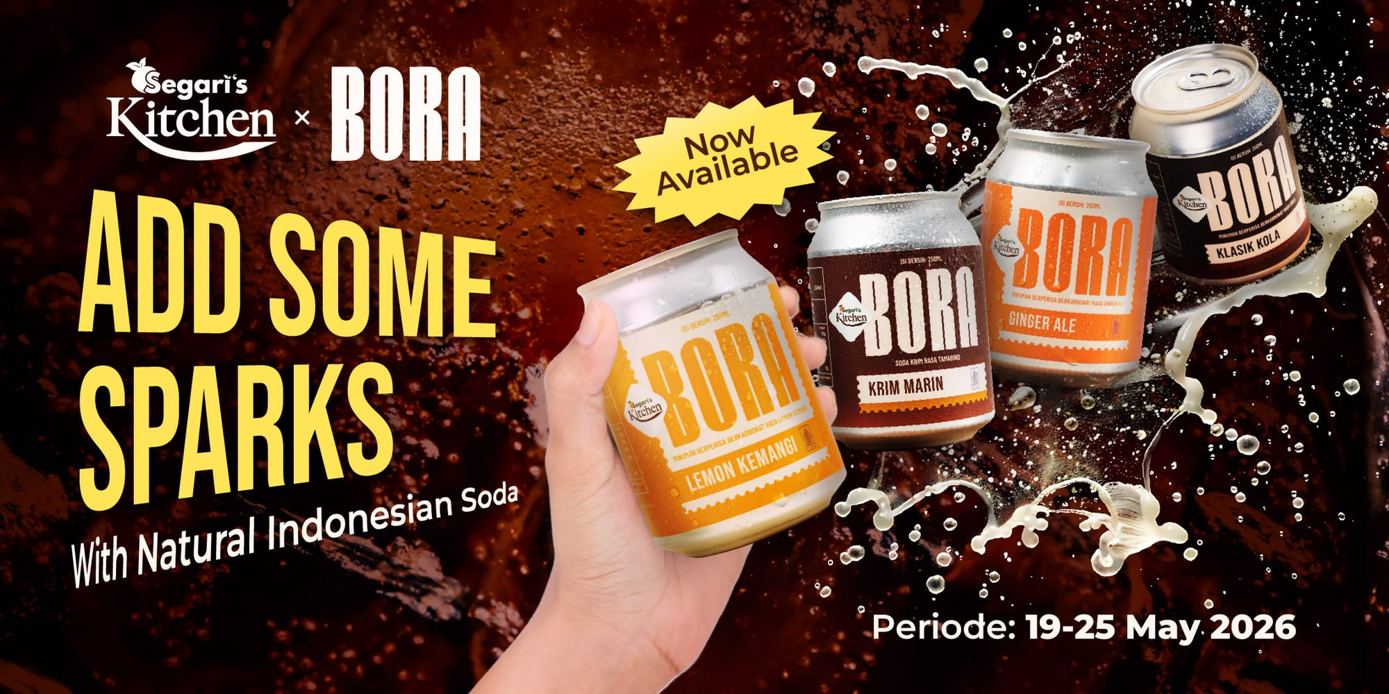 Add Some Sparks With Natural Indonesian SodaBORA Soda X Segari’s Kitchen ✨