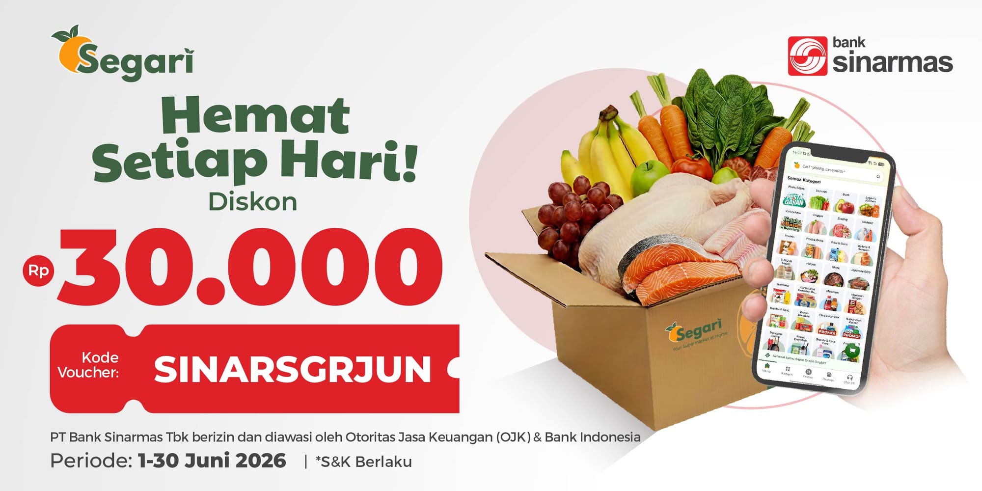 Hemat Setiap Hari!Diskon Rp30.000 💸✨