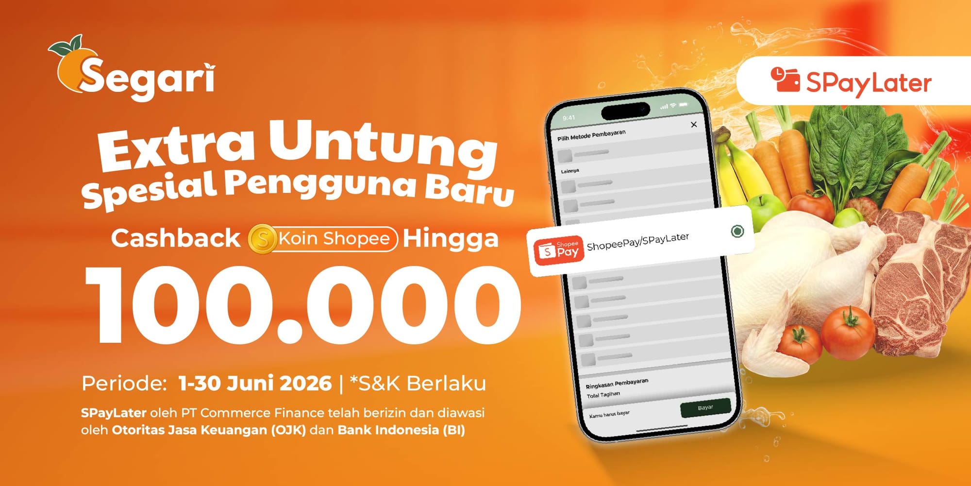 Extra Untung Spesial Pengguna Baru Cashback Hingga 100.000 Koin Shopee ✨