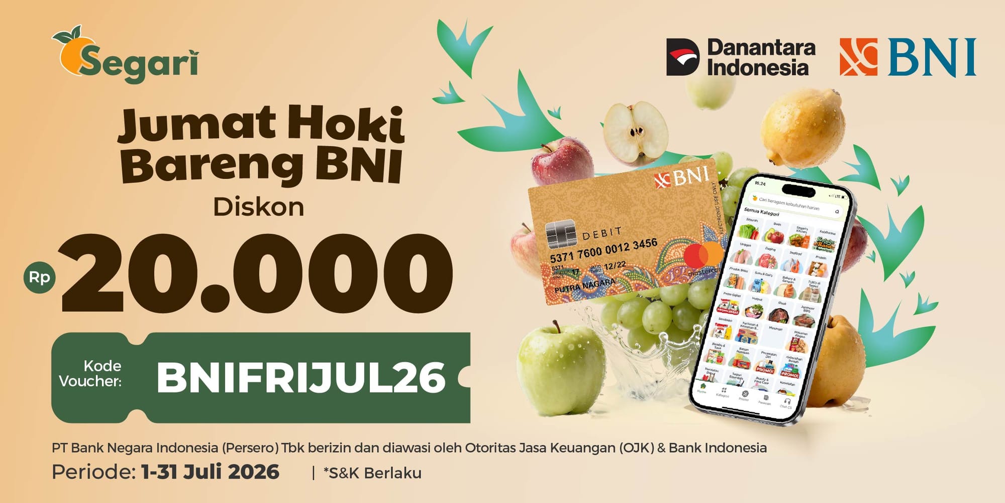 Jumat Hoki Bareng BNI Diskon Rp20.000 ✨