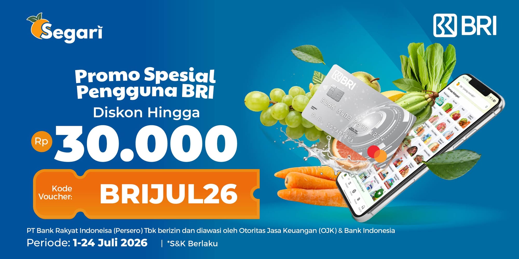 Promo Spesial Pengguna BRI! Diskon Hingga Rp30.000 😎