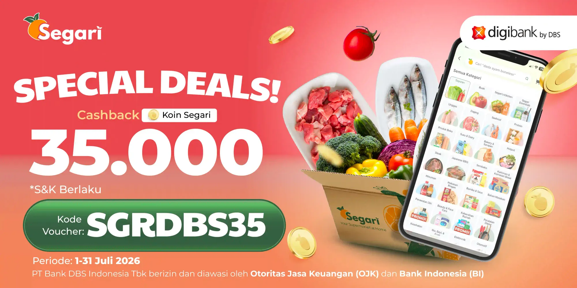 DBS Special Deals! Cashback Koin Segari 35.000 ✨