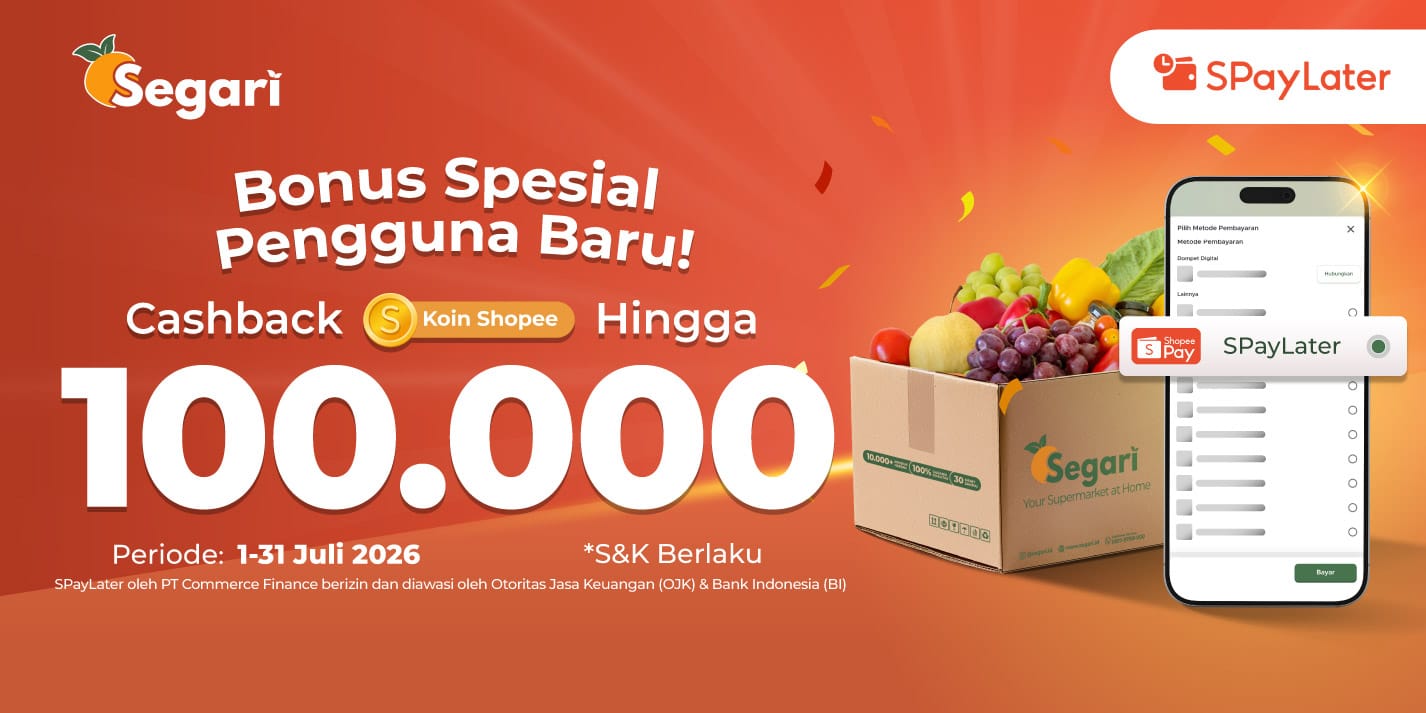 Spesial Pengguna Baru! Cashback Hingga 100.000 Koin Shopee😍✨