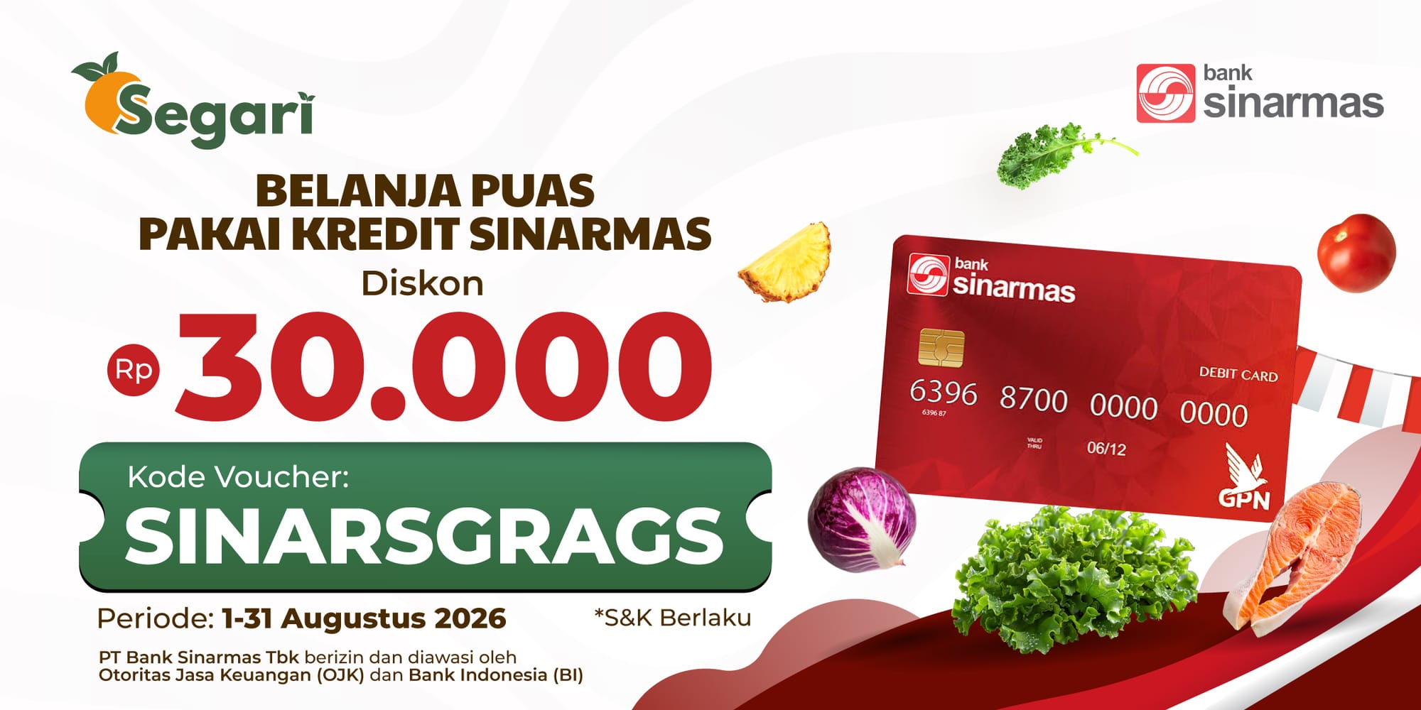 Belanja Puas Pakai Kredit Sinarmas! Diskon Rp30.000