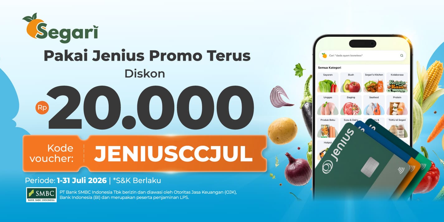 Pakai Jenius Promo Terus! Diskon Rp20.000