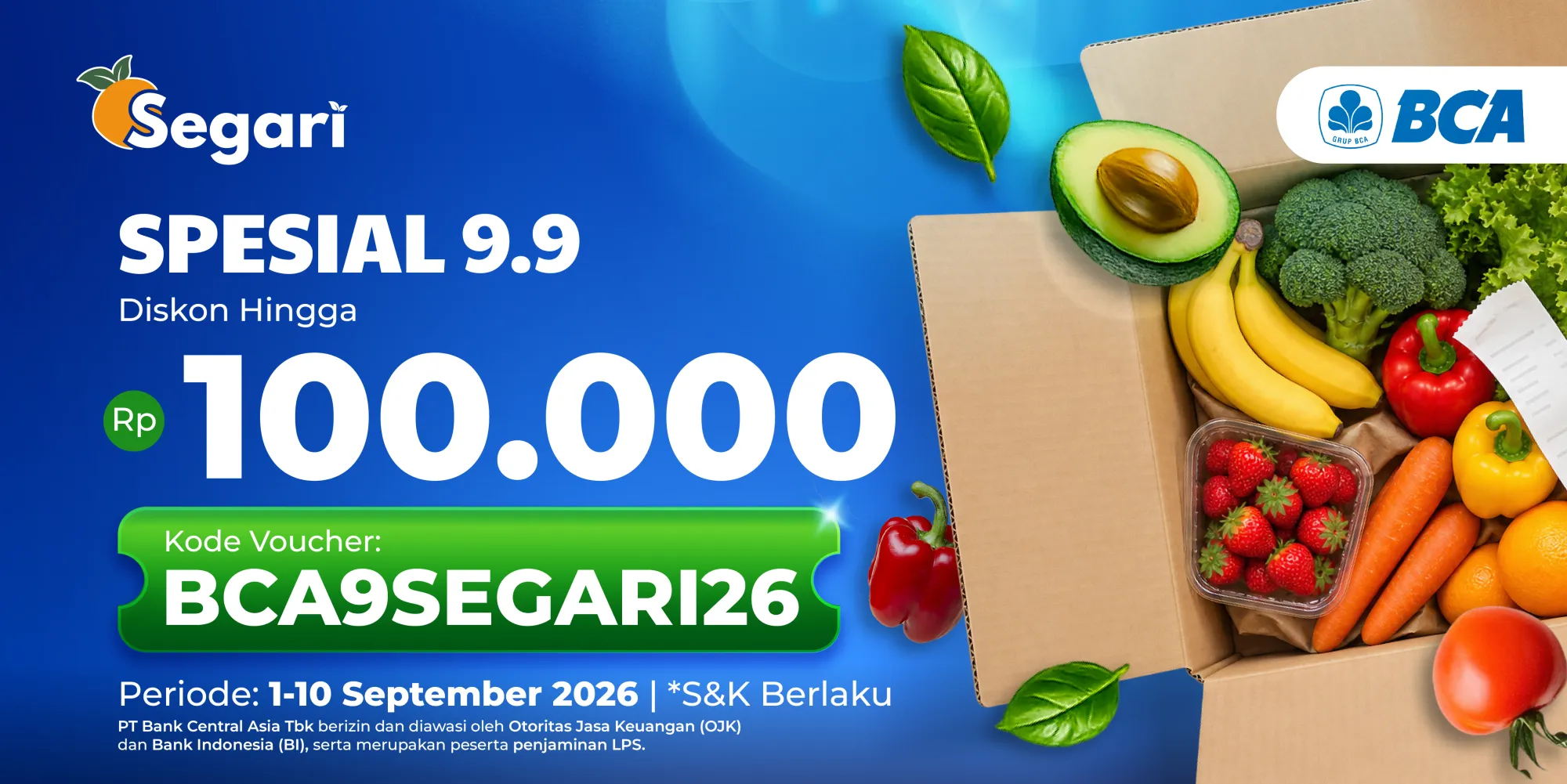 Promo Spesial Pengguna Baru Diskon Hingga Rp 100.000