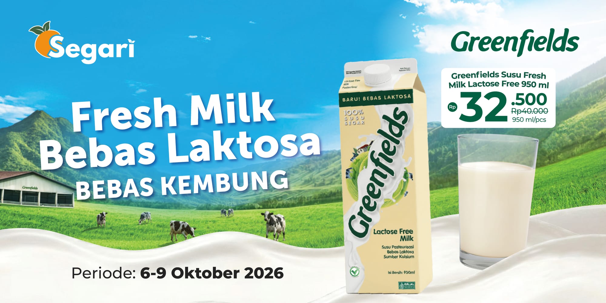 Fresh Milk, Bebas Laktosa Bebas Kembung