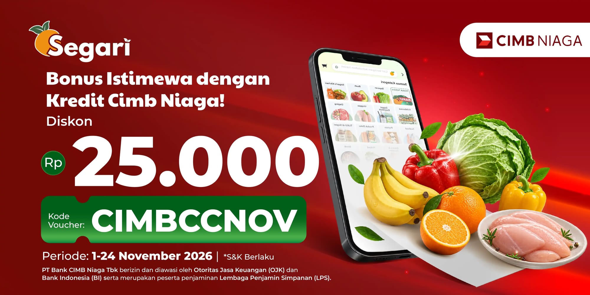 Bonus Istimewa dengan Kredit CIMB Niaga! Diskon Rp25.000