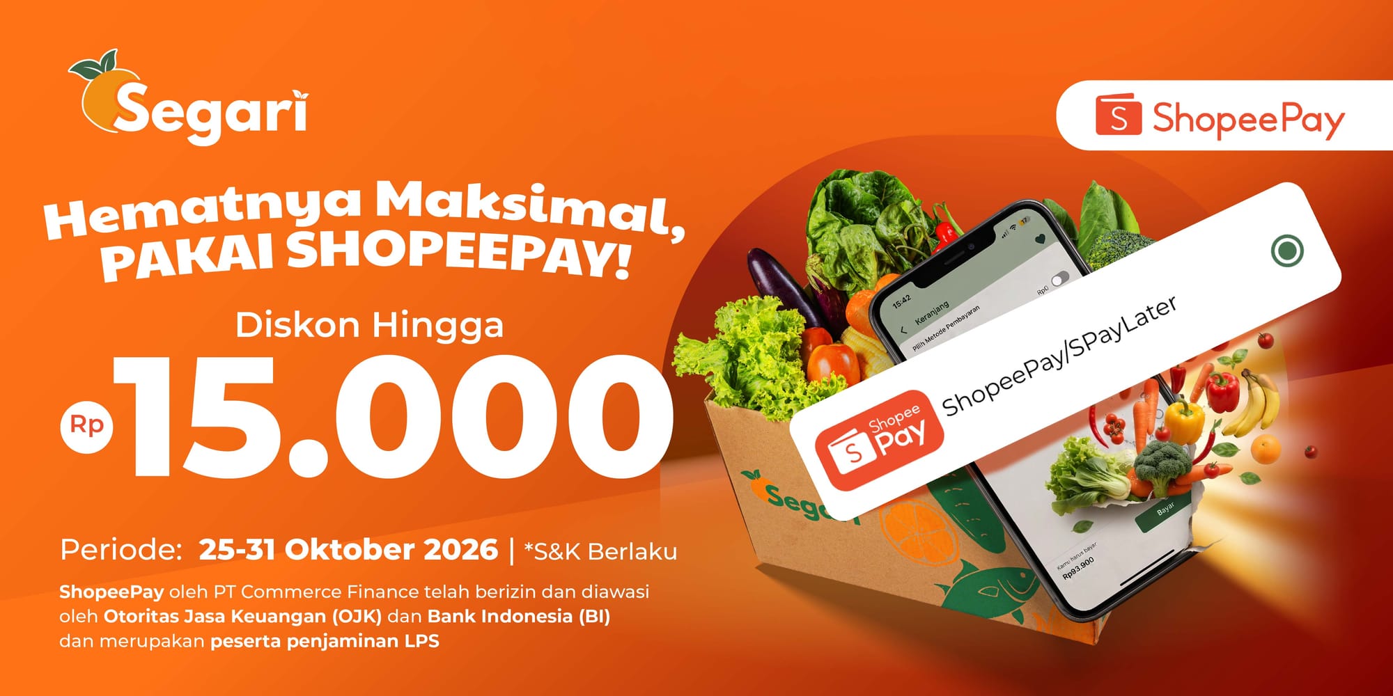 Hematnya Maksimal, Pakai ShopeePay Diskon Hingga Rp15.000