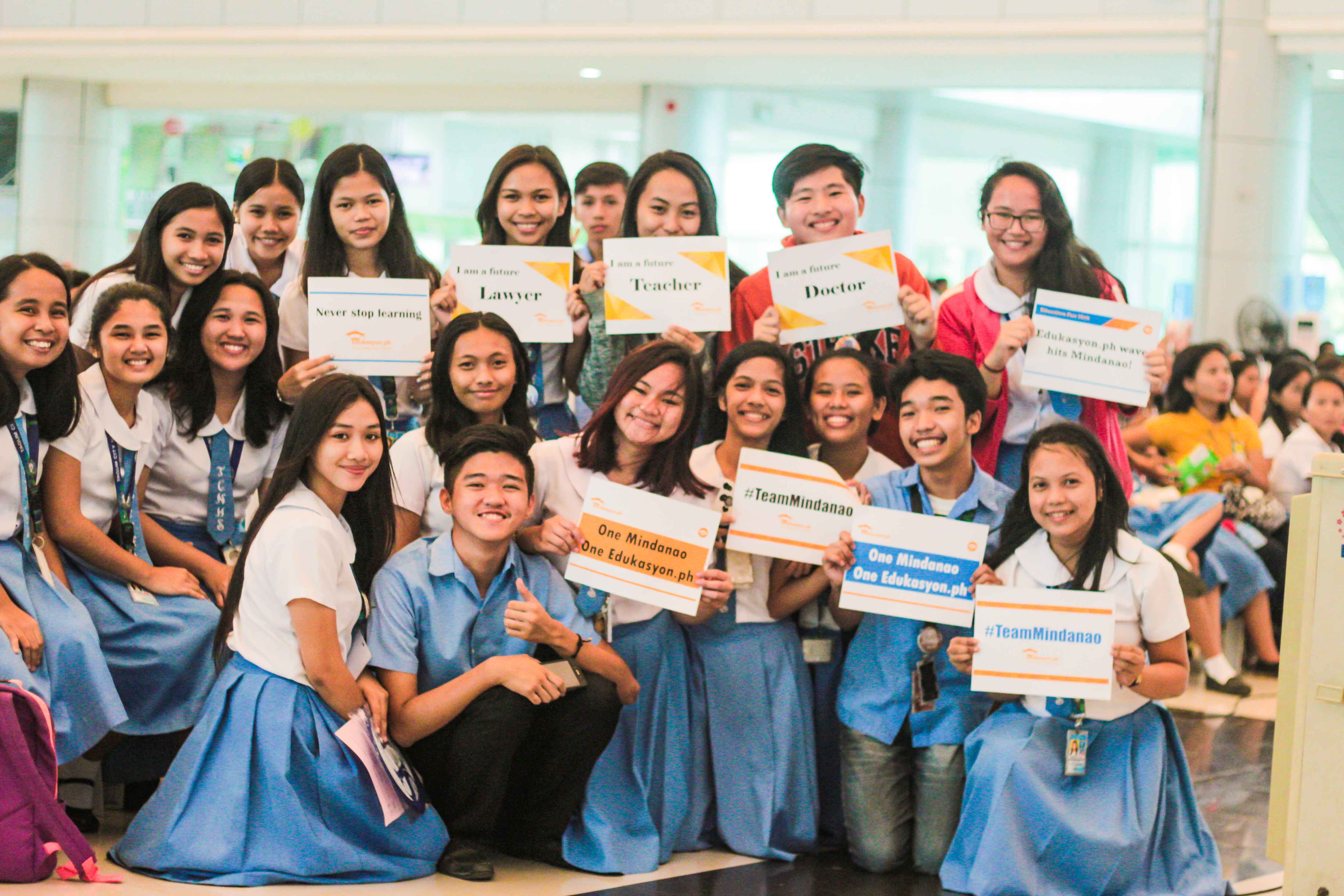 students in tagum city education fair