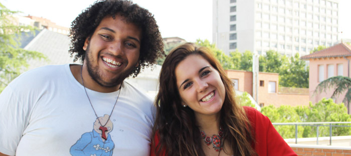 SLU students Christian and Paula