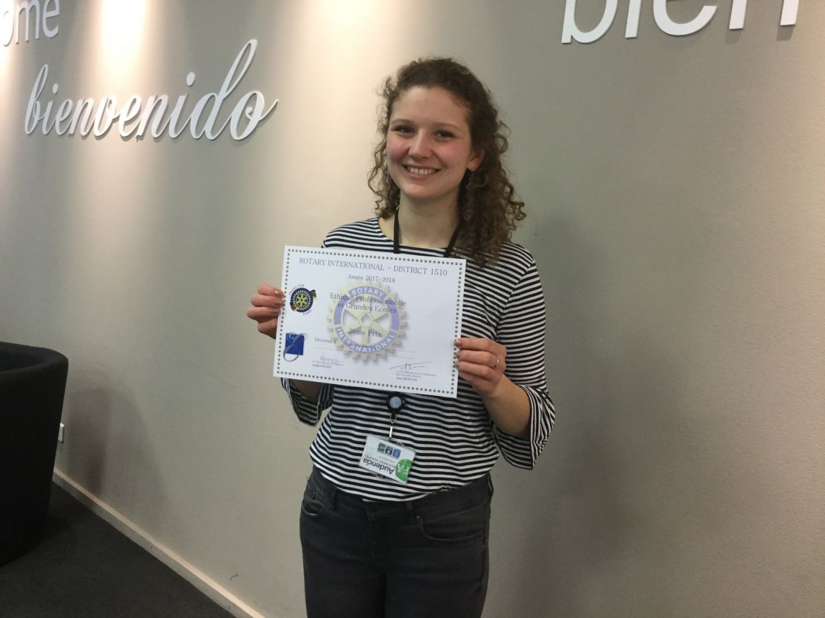 Audencia student Andrea Thillou