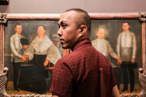 John Balaguer at work in a museum