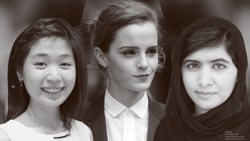 collage of inspiring women in modern history