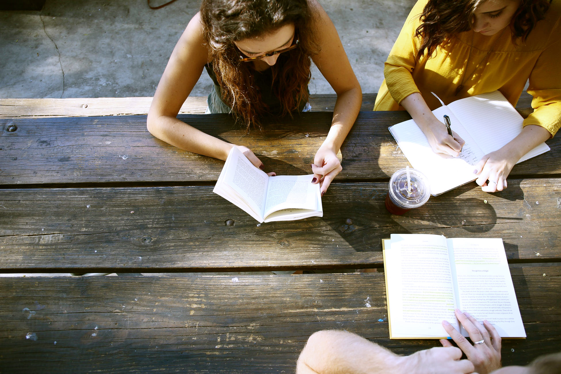 students reading notes while preparing for a northern luzon scholarship