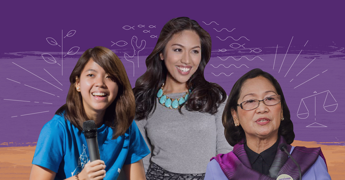 photo collage of three confident women