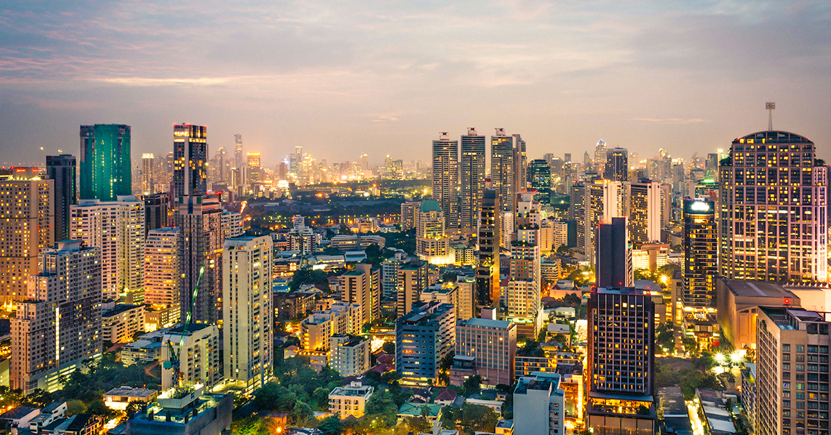 Thailand daytime skyline