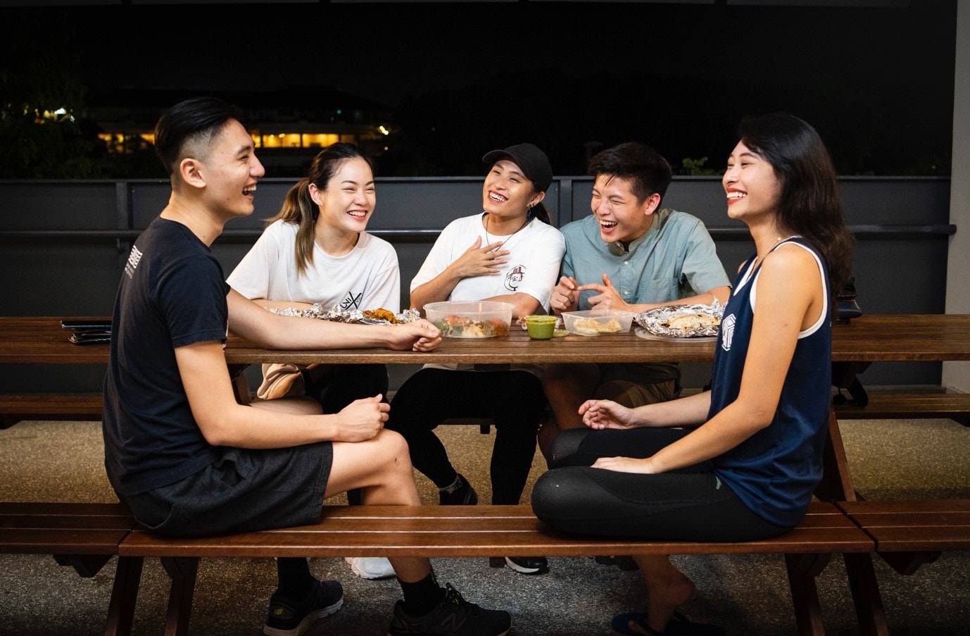 a group of students studying in singapore at singapore university of technology and design