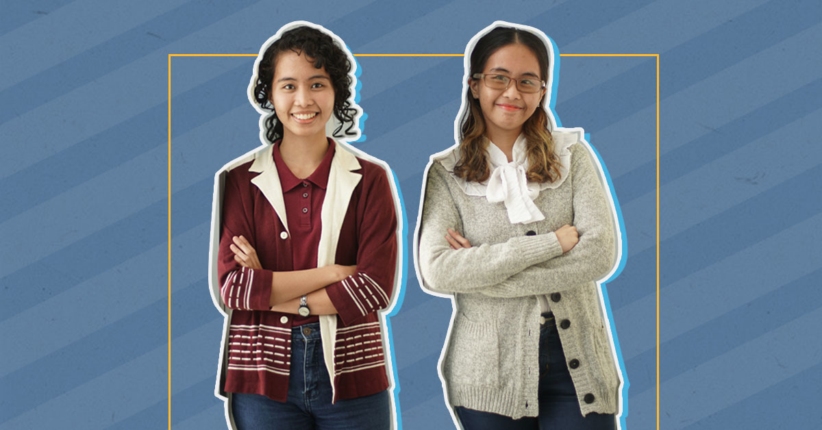 collage of two sisters confidently smiling