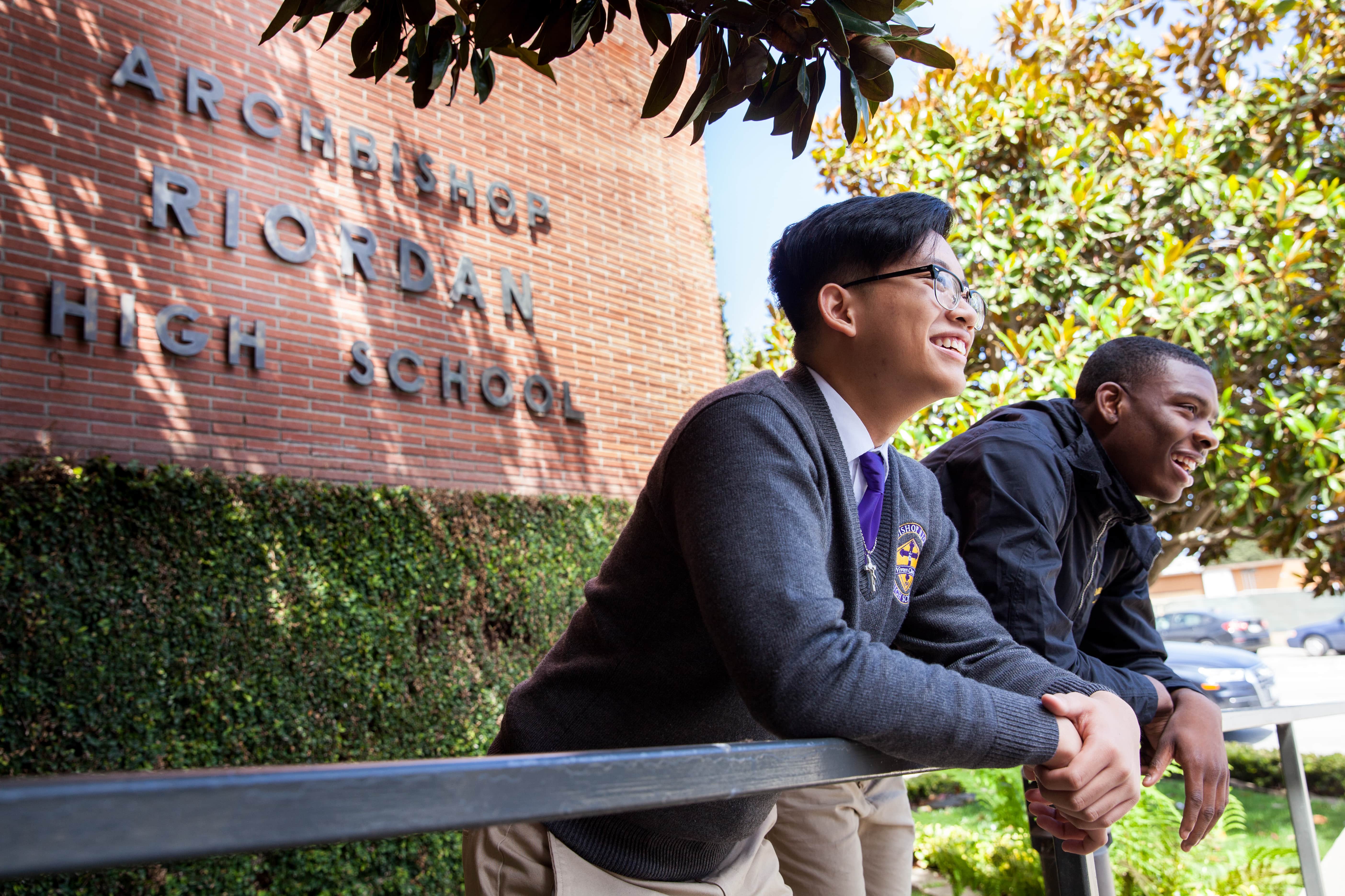 students going to boarding school in California