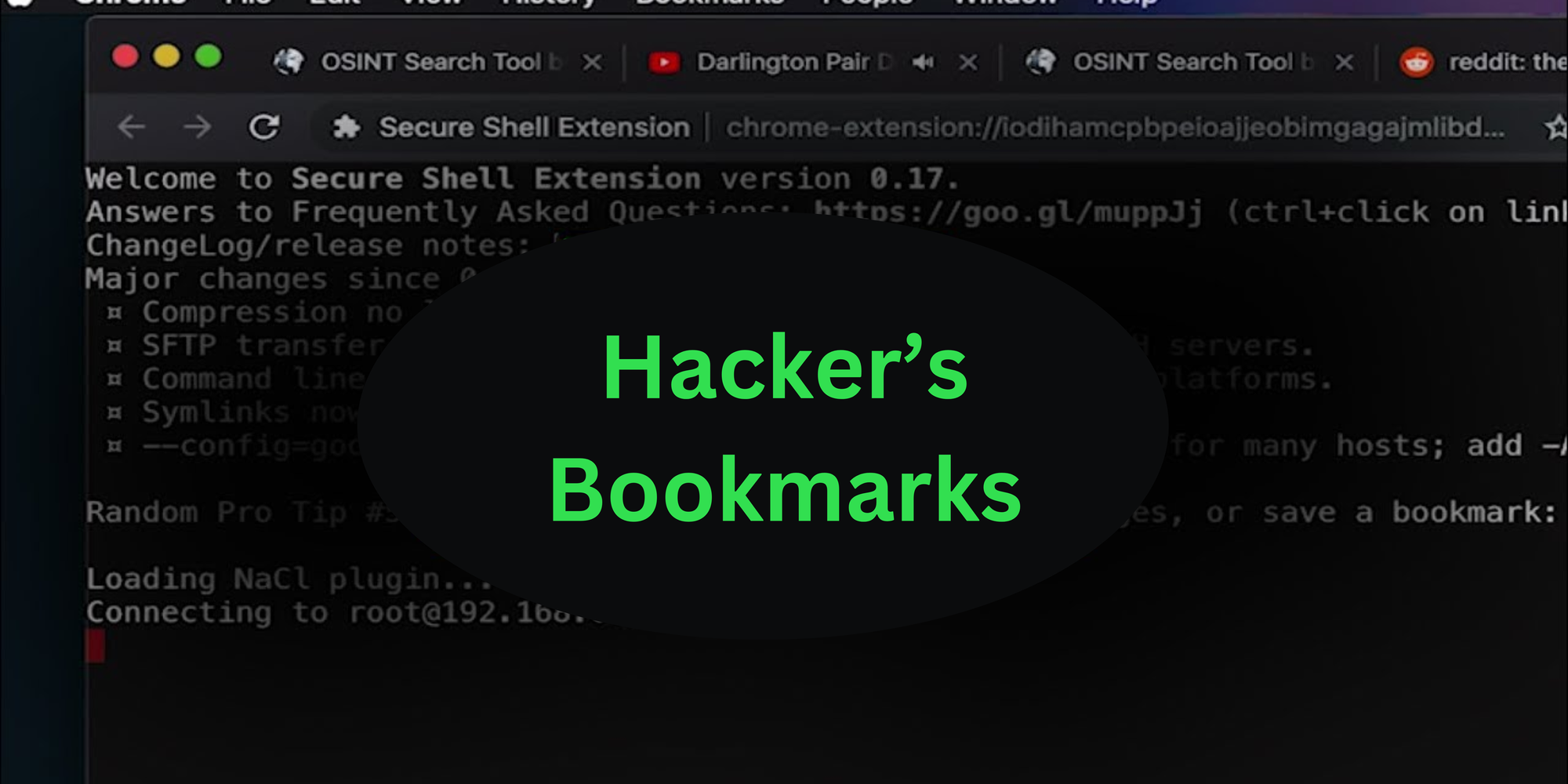 Top online tools in hacker's bookmarks