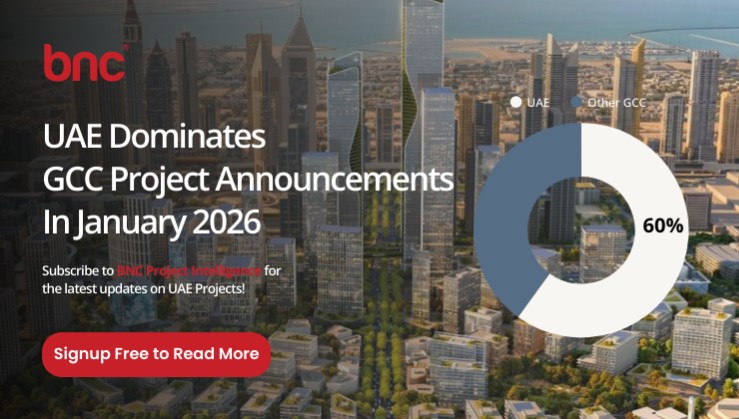 📢 UAE Dominates GCC Project Announcements in January 2026