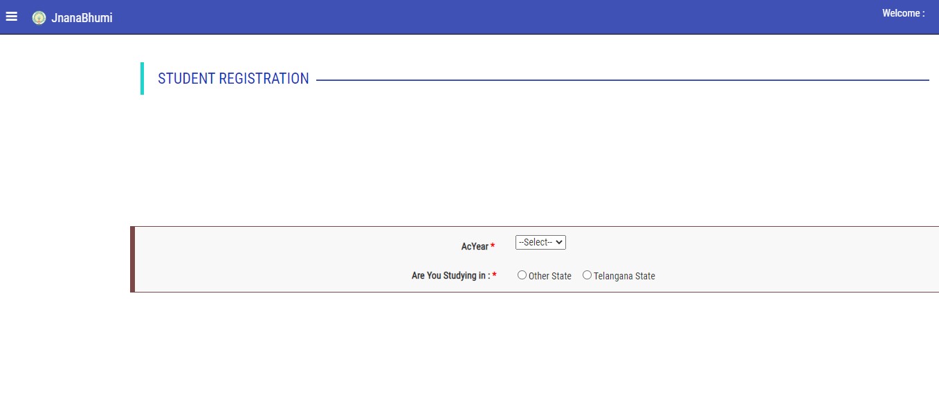 Jnanabhumi - Student Registration