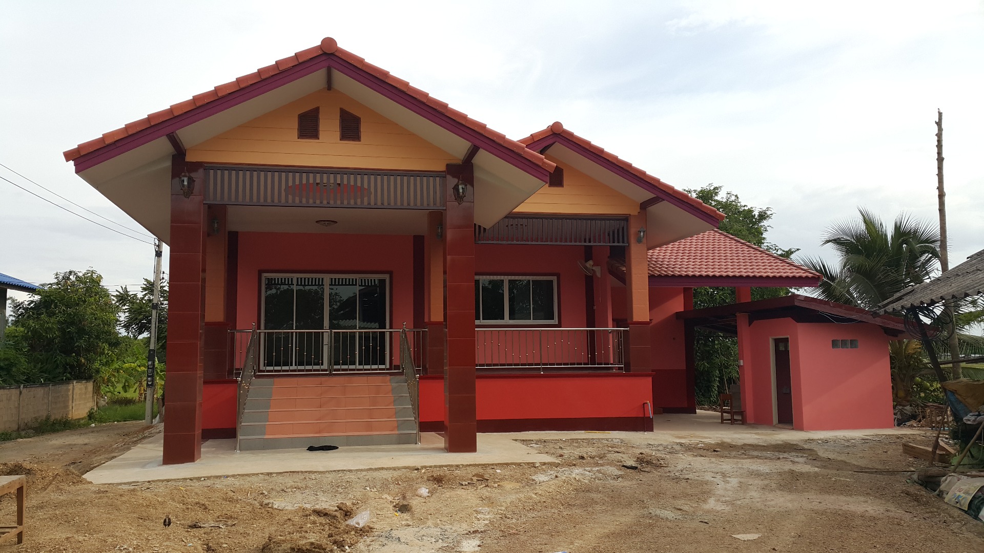 ก่อสร้าง บ้านพักอาศัย1ชั้นยกสูง โดย Blessing House construction