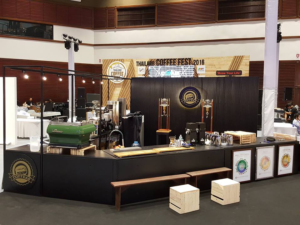 ออกแบบ และ ก่อสร้างบูธ Coffee Booth // Thailand Coffee Fest 2016 โดย