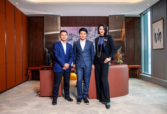 (左起)Club ZFU富馳薈總經理李贊東、Club ZFU富馳薈創辦人兼行政總裁楊凱文及Club ZFU富馳薈品牌總監李超。