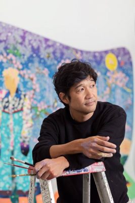 出生於日本的松山智一,現於紐約生活和工作。