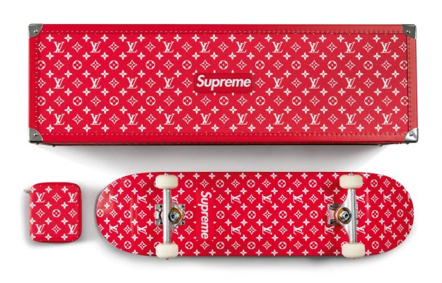 Louis Vouitton x Supreme Boite Skateboard Trunk with Deck and Trucks