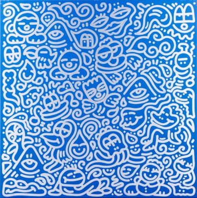 另有以著名英國畫家Mr. Doodle的作品「山頂休憩」為該次聯合拍賣的其中一幅拍品。