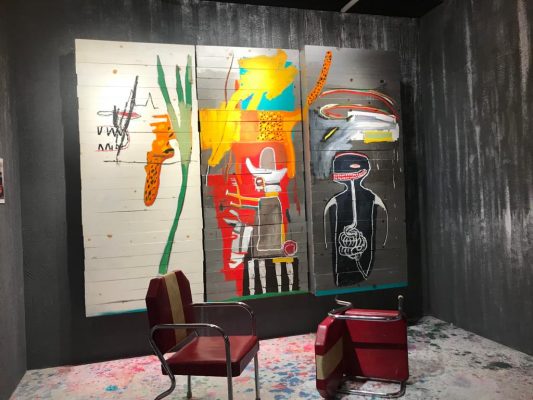 尚 · 米榭 · 巴斯基亞(Jean-Michel Basquiat)於1985年創作的《無題》。