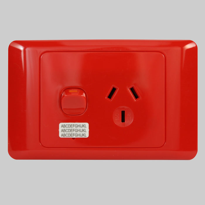 Meditek OS Series Single Socket Outlet Switched 10 Amp 250V a.c