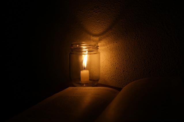 Candle in the dark